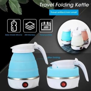 Travel Electric Kettle, Folding Water Boiler, Portable Silicone Househ