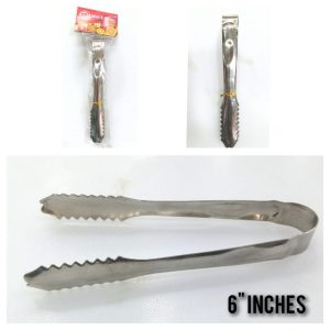 STAINLESS STEEL ICE & COAL TONG 6 inch