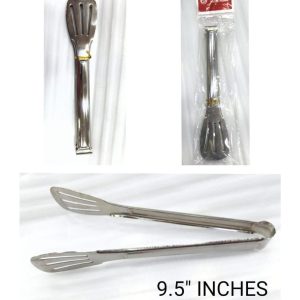 STAINLESS STEEL ICE & COAL TONG 9.5 Inch