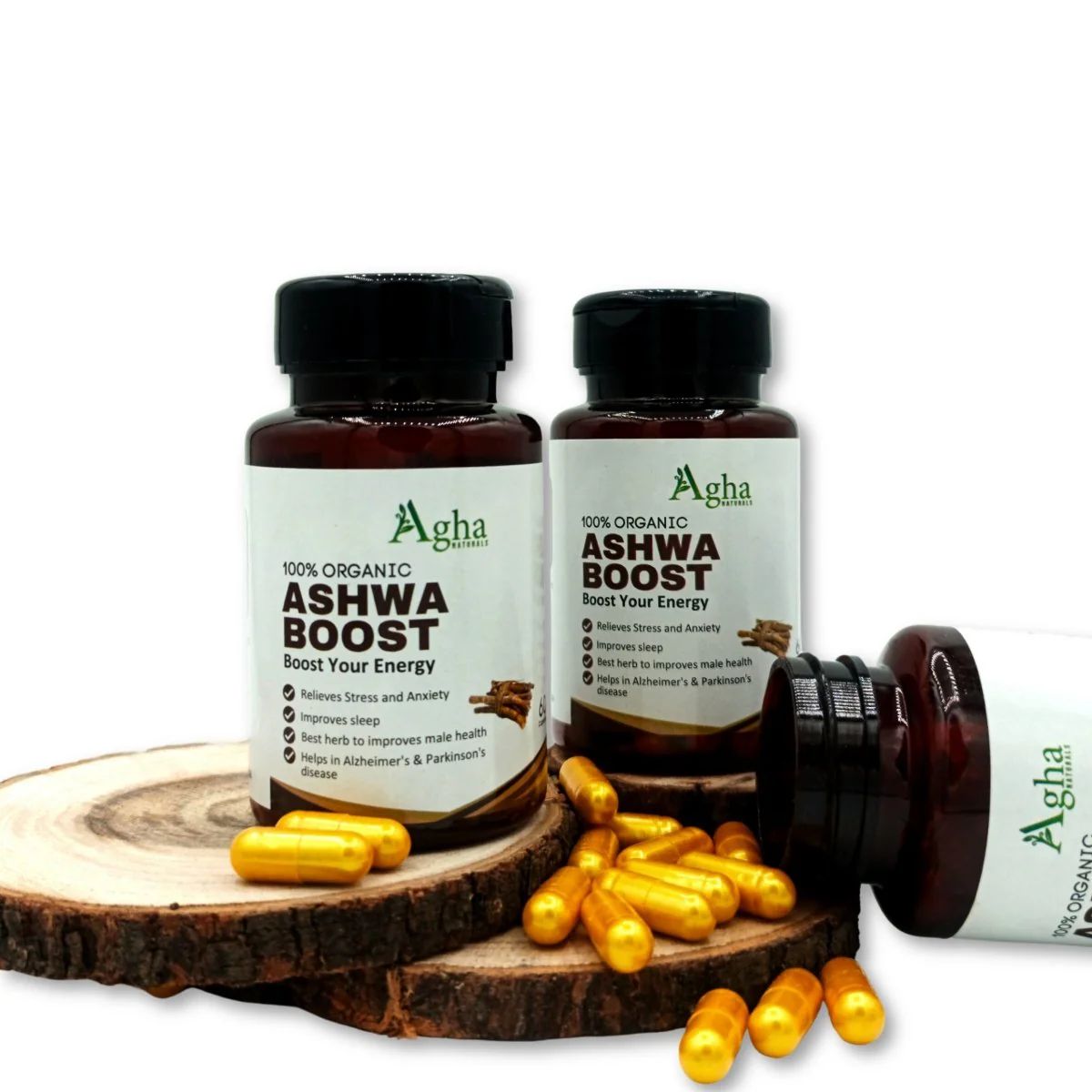 Ashwa Boost – Natural Ashwagandha Capsules for Energy & Stress Relief - Image 2