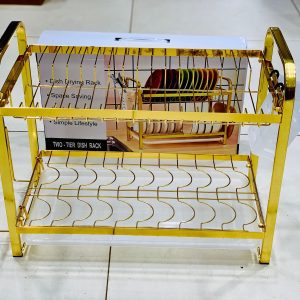 Door-Type Double-Layer Dish Rack (Flat Wire Style) (2 layer)