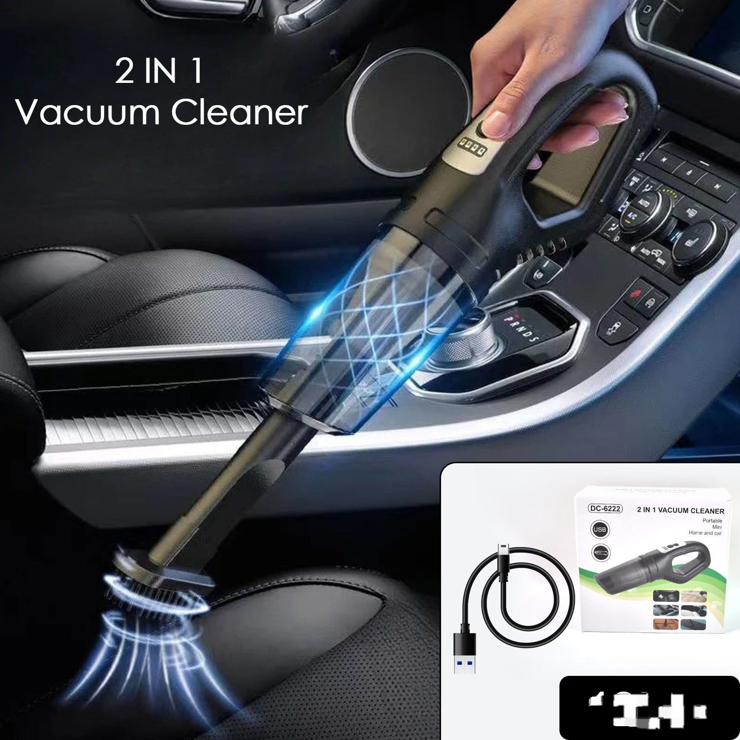 Wireless Handheld Car Vacuum Cleaner, 2 in1 Dust Buster