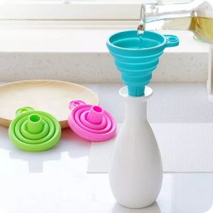 Food Grade Silicone Folding Funnel Flexible and Foldable
