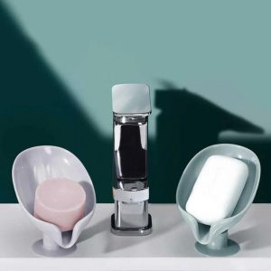 Self Draining Soap Holder Leaf Shape